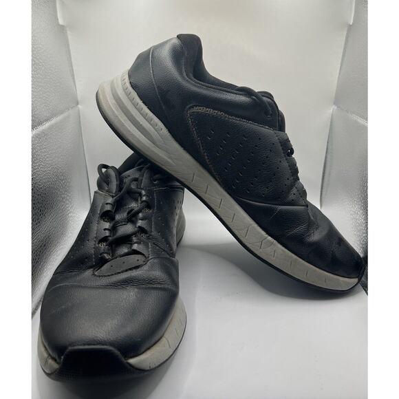 Walter Hagen Golf Shoes Men's Size 10W Black Leather Ortholite Course Used - Picture 1 of 8